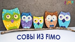 Совы из FIMO / Owls with FIMO