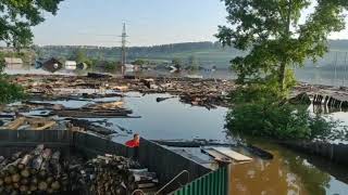 Прорвало дамбу в Тулуне Иркутской области
