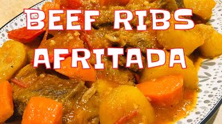 BEEF RIBS AFRITADA
