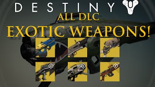 Destiny - All New DLC Exotic Weapons! - Dark Below + House of Wolves