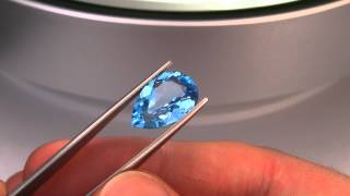 Swiss blue Topaz. Голубой топаз. Натуральный камень