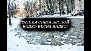 Таяния снега весной видео Весна Видео!
