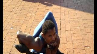 Contortionist Spider Man in Waterfront Cape Town June 2011