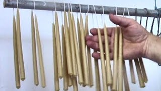 Wie wir Kerzen aus eigenem Bienenwachs ziehen