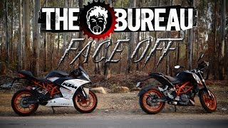 KTM Duke 390 vs. RC 390 - Which is the more bad ass? | TGB Face Off