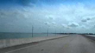 № 1002 США Еду на машине по океану  Miami - Key West Florida