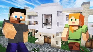 BUILDING OUR NEW HOUSE!! MINECRAFT w/ MY GIRLFRIEND!! (Minecraft #7)