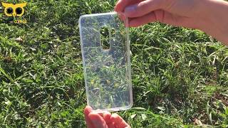 Samsung Galaxy S9 Plus - прозрачный силиконовый чехол, обзор от интернет магазина Smart1.com.ua