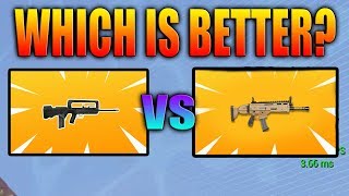 *NEW* LEGENDARY BURST RIFLE vs LEGENDARY SCAR! Which is Better? Fortnite - Daryus P