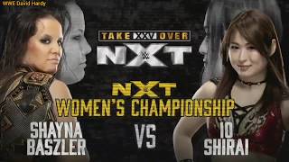 WWE NXT TakeOver XXV Shayna Blaszer vs IO Shirai Official Match Card