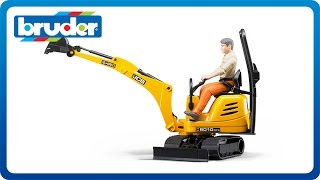 Bruder Toys JCB Micro Excavator 8010 CTS with Bworld Worker #62002