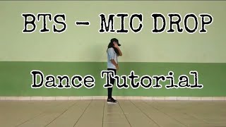 BTS (반탄소년단) - Mic Drop Dance Tutorial  (MIRRORED) || Sara Vitória