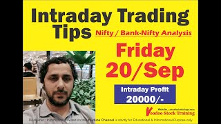 Intraday Jackpot's for 20 Sep 2019 | Free Intraday Tips | Intraday Trading Strategies For Beginners