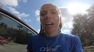 @TrinaMason wet hair slicked back after dive chat March 4 2019 11:57am