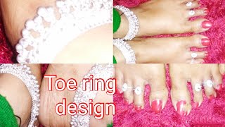 My new toe ring unboxing || latest design toe ring || new red nailpaint || My silver payal design