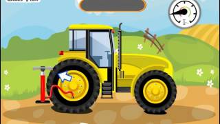 Мультик игра Мойка трактора (Farm Tractors Wash And Repair)