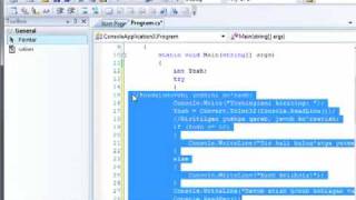 C# dasturlash tili. 2 - dars  (2-qism). Dasturlashda hatolarni aniqlash va ularni bartaraf etish.