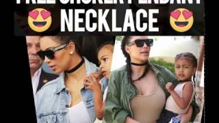 Velvet Choker Pendant Necklace