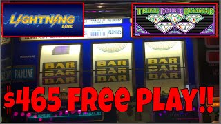 AMAZING RUN WITH $465 FREE PLAY ✧✧ 22 MINUTES OF SLOT MACHINE POKIE WINS AT SAN MANUEL!!