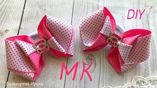 Бантики из репсовых лент Канзаши МК  DIY Ribbon bows