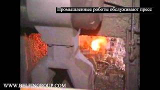 Промышленные роботы Kawasaki обслуживают пресс