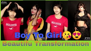 Boy to Girl Beautiful Transformation ??❤️