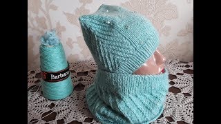 Шапка, шарф-хомут спицами. Часть 6. Фотоальбом.