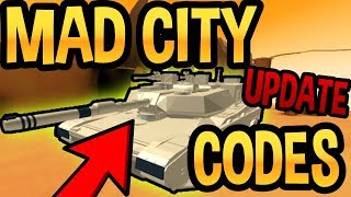 MAD CITY NEW UPDATE AND CODES  - SECRET GUNS? - Roblox