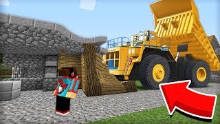 ЭТА ОГРОМНАЯ МАШИНА РАЗДАВИЛА МОЙ ДОМ В МАЙНКРАФТ 100% ТРОЛЛИНГ ЛОВУШКА MINECRAFT