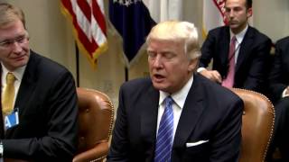 WATCH: President Trump Meets With US Business Leaders - Bringing Jobs Back To America