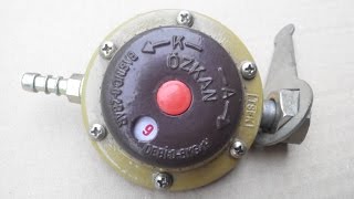 Газовый редуктор "OZKAN" с ключом, регулируемый.