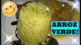Arroz Verde Delicioso /como hacer arroz verde
