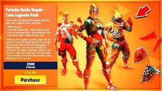 Voici LE NOUVEAU PACK de SKIN "LAVA LEGENDS" EXCLUSIF sur FORTNITE !!