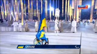 Оглушительные овации знаменосца паралимпийской сборной Украины