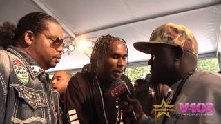 Bone Thugs-N-Harmony On Red Carpet For BET Hip Hop Awards With V-103's Greg Street