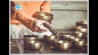 Поющие чаши для сна. Поющая чаша "Будда Медицины"  28 см.  96 Гц  нота Соль и 292 Гц  нота Ре