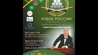 Ливада Н. - Горыславец С. Финал Кубка России 2016 по пирамиде памяти В.Тырина.