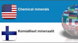 Learn Finnish vocabulary #Topic = Fertiliser minerals