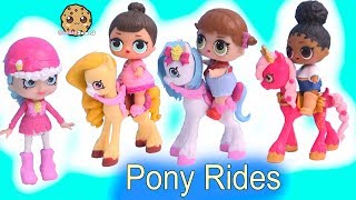 LOL Surprise Horse Ride with Happy Places Shopkins Shoppies + Blind Bags