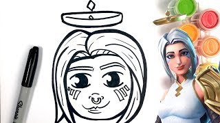 HOW TO DRAW ANGEL "ARK" SKIN - FORTNITE