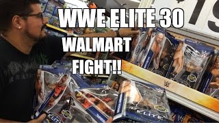 WWE ACTION INSIDER: Elite 30 at WALMART! Mattel wrestling figures store display! Lesnar, Batista!