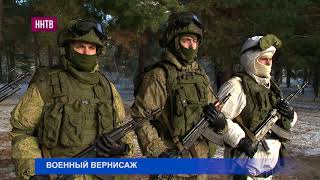 Военнослужащие отдельной 96-й разведывательной бригады провели выставку военной техники и оружия