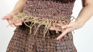 Создаём корсет из лент, шнуров и остатков текстиля. Мастер класс. Татьяна Лазарева