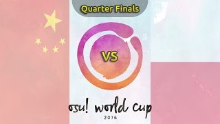 osu! World Cup 2016 | Quarterfinals | China vs Poland /w Twitch Chat