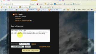 how to add a link to your post on blogspot or blogger