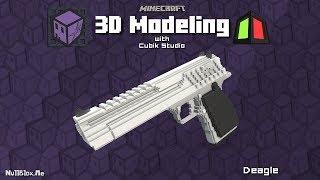 3D Modeling | "Deagle" | Voxel Art | Cubik Studio (time-lapse)