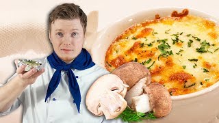 Как приготовить ЖУЛЬЕН с ГРИБАМИ? Грибной Жульен в духовке, Жульен из шампиньонов без кокотниц