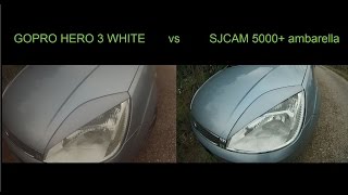 Sjcam sj5000+ ambarella vs Gopro hero 3(day - night)