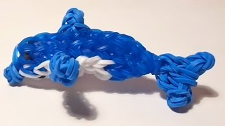 ДЕЛЬФИН из резинок Rainbow Loom, DOLPHIN loom, Радужки Rainbow Loom