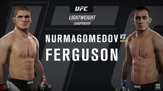 EA Sports UFC 2 - Khabib Nurmagomedov vs Tony Ferguson UFC 209 Full Fight Simulation